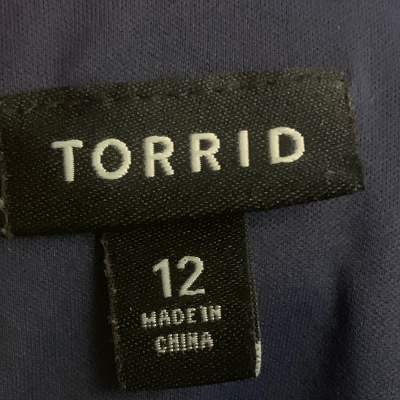 TORRID Challis Resort Cruise Beachy Coastal Chevron Maxi Sundress size 12 - Picture 16 of 16